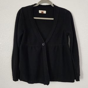 Sonoma black one button sweater sz PM